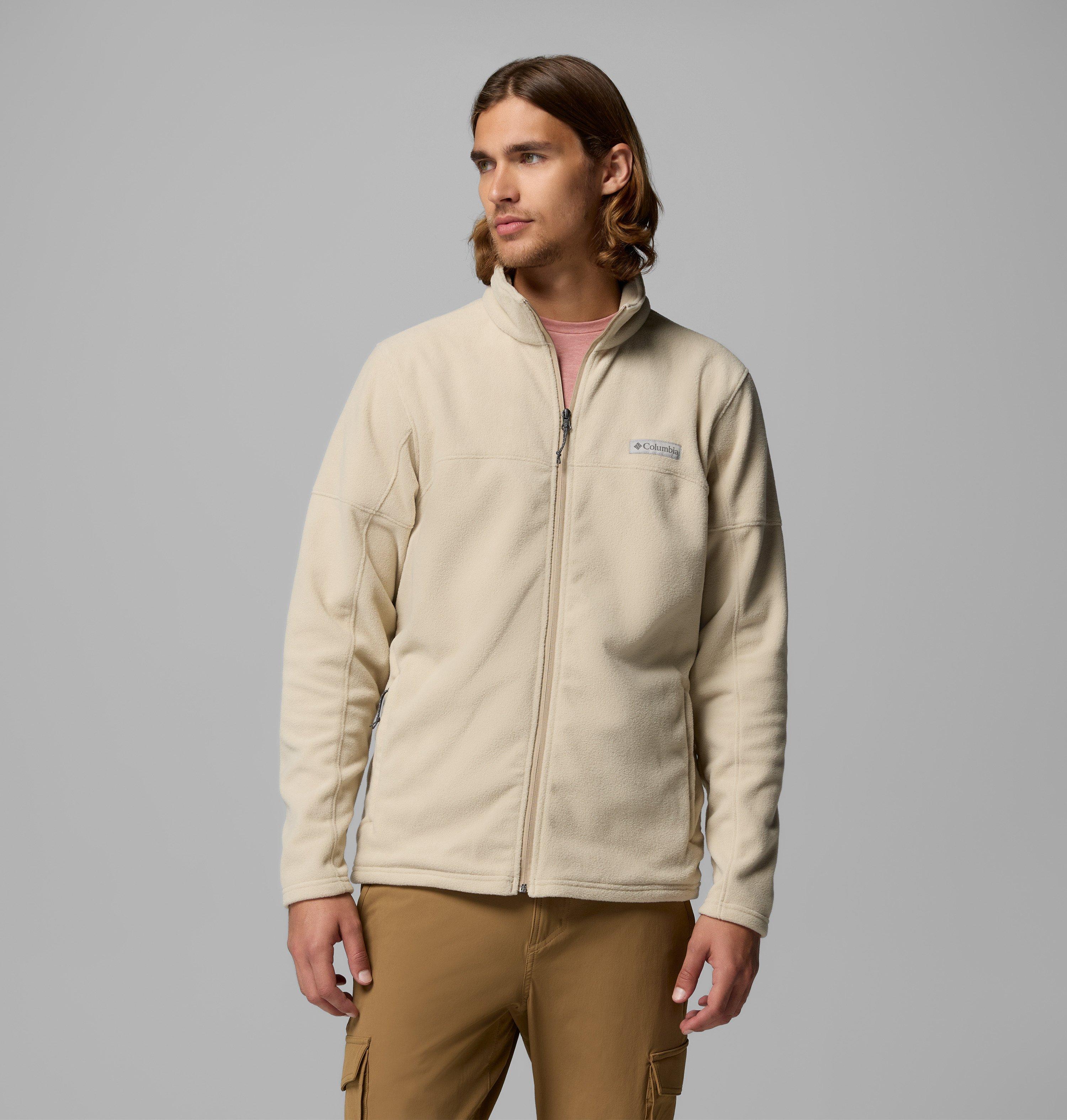 Columbia Sportswear Men's Brown Columbia - Basin Trail™ Full Zip Fleece Jacket - Ancient Fossil Xxl