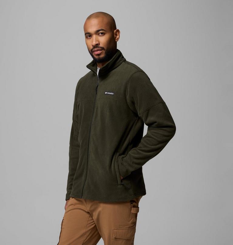 Forro polar con cremallera de arriba abajo Basin Trail para hombre, Color: Greenscape, image 4