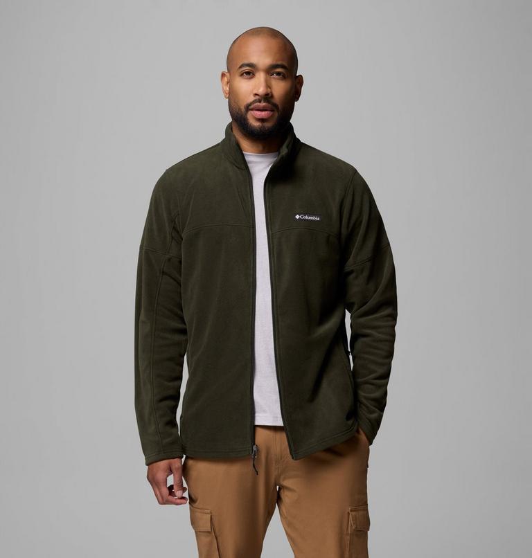 Forro polar con cremallera de arriba abajo Basin Trail para hombre, Color: Greenscape, image 5