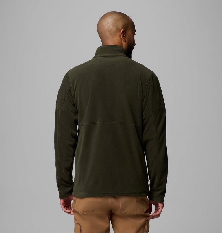 Forro polar con cremallera de arriba abajo Basin Trail para hombre, Color: Greenscape, image 3