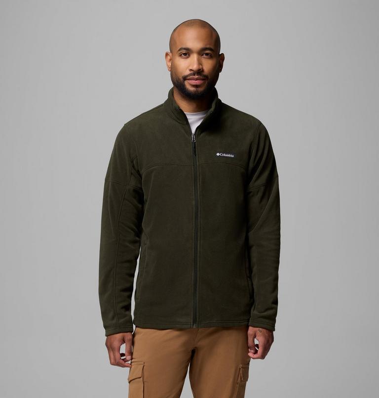 Forro polar con cremallera de arriba abajo Basin Trail para hombre, Color: Greenscape, image 1