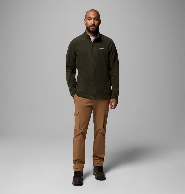 Forro polar con cremallera de arriba abajo Basin Trail para hombre, Color: Greenscape, image 2