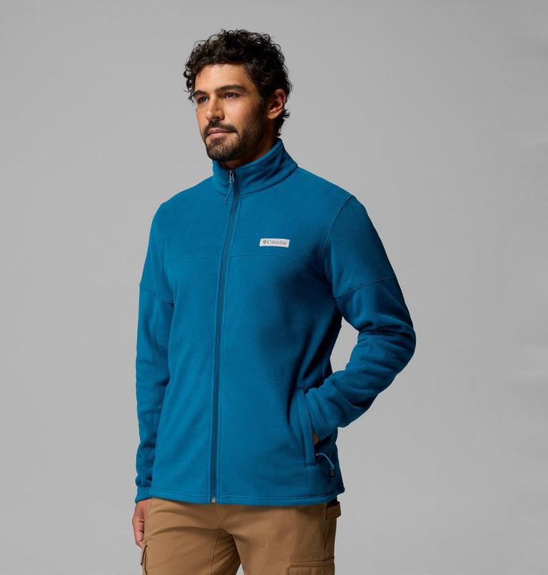 Men's Basin Trail Full Zip Fleece Jacket, Color: Phoenix Blue, image 4