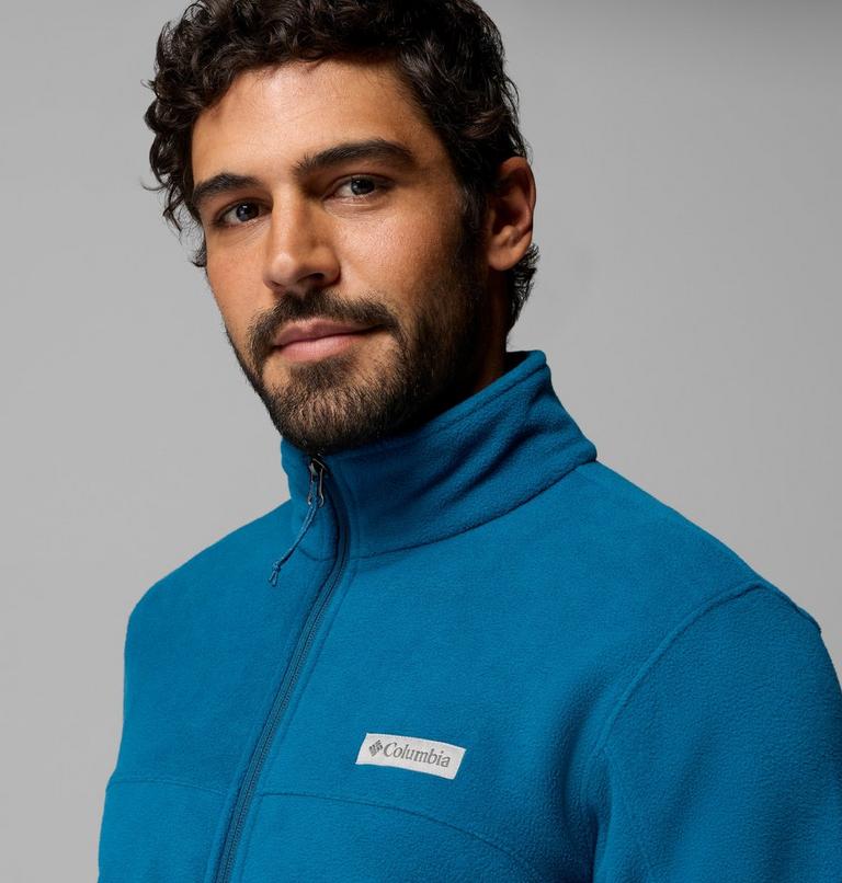 Men's Basin Trail Full Zip Fleece Jacket, Color: Phoenix Blue, image 6