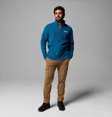 Men's Basin Trail Full Zip Fleece Jacket, Color: Phoenix Blue, image 4