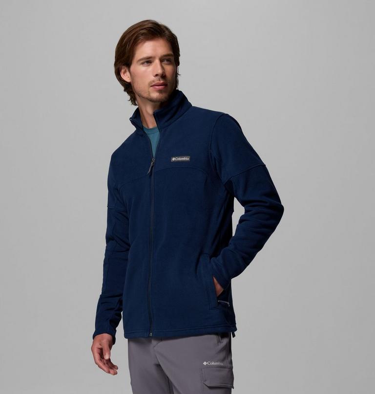 Men's Basin Trail Full Zip Fleece Jacket, Color: Collegiate Navy, image 4