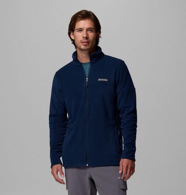 Men's Basin Trail Fleece Full Zip, Color: Collegiate Navy, image 5