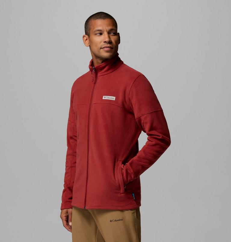 Men's Basin Trail Full Zip Fleece Jacket, Color: Red Oxide, image 4