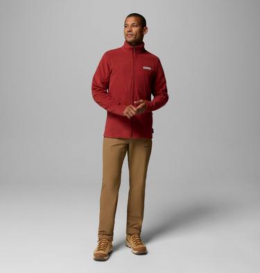 Men's Basin Trail Full Zip Fleece Jacket, Color: Red Oxide, image 2
