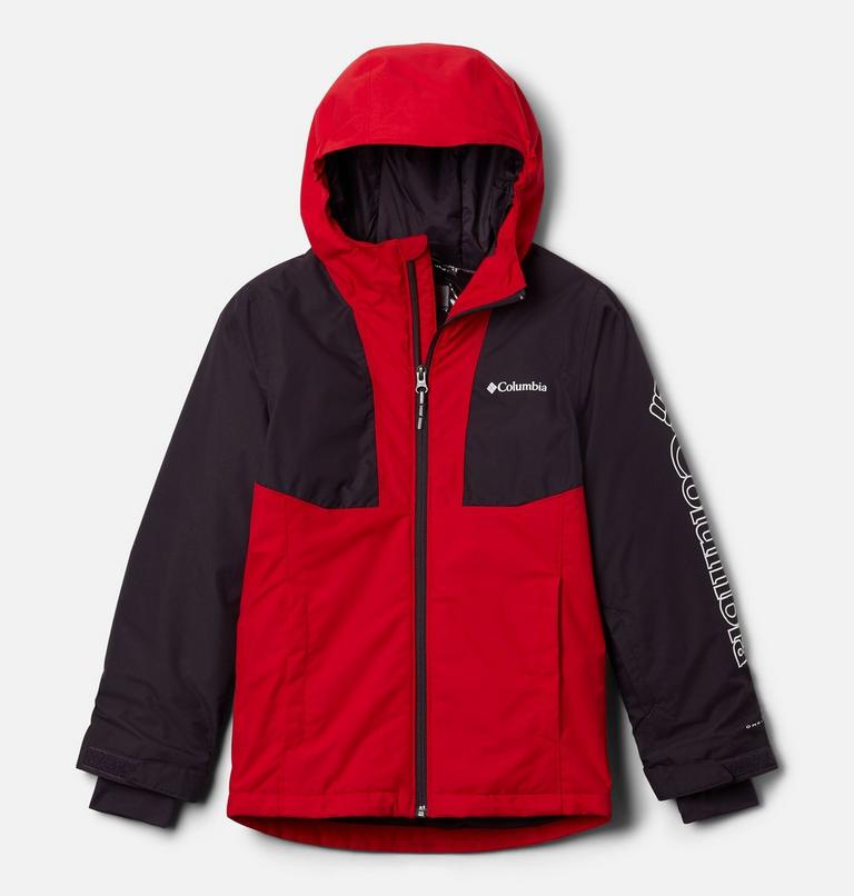 Youth Timber Turner Waterproof Ski Jacket, Color: Dark Purple, Mountain Red, image 1