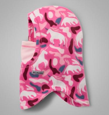 Kids' Frosty Trail Balaclava, Color: Pink Ice Uniflauge, image 1