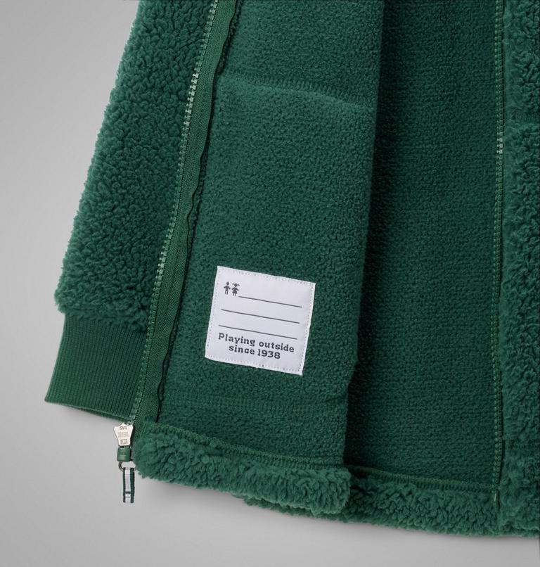 Boys' Rugged Ridge II Sherpa Fleece Jacket, Color: Rain Forest, image 3