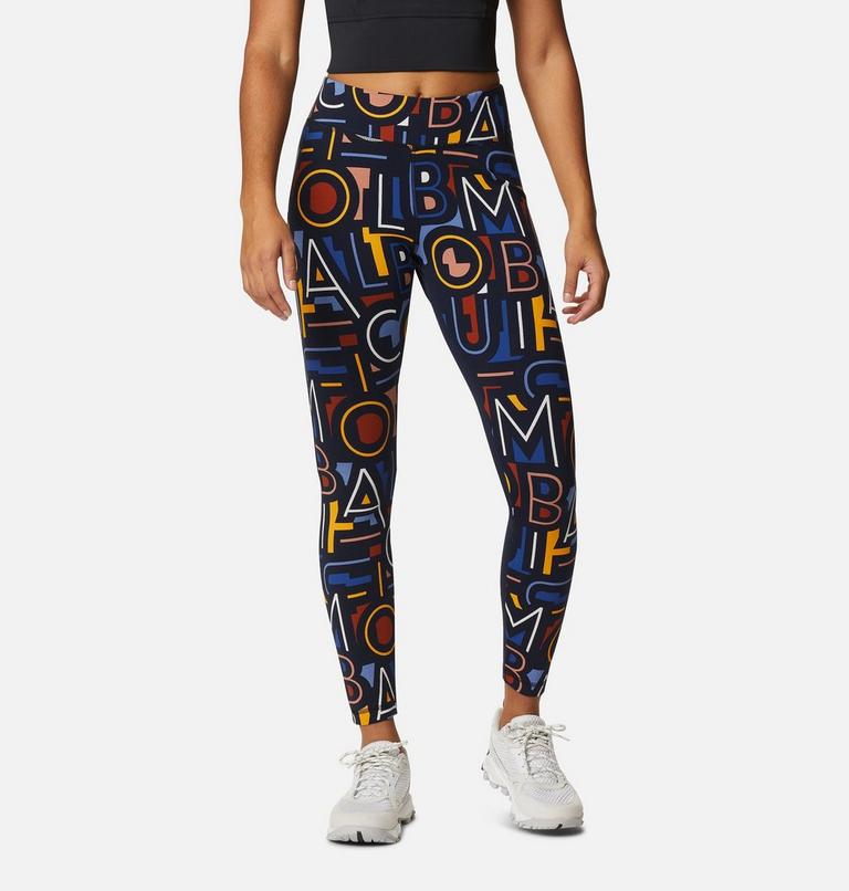 Columbia Lodge Legging | 472 | L, Color: Dark Nocturnal Typo Print, image 1