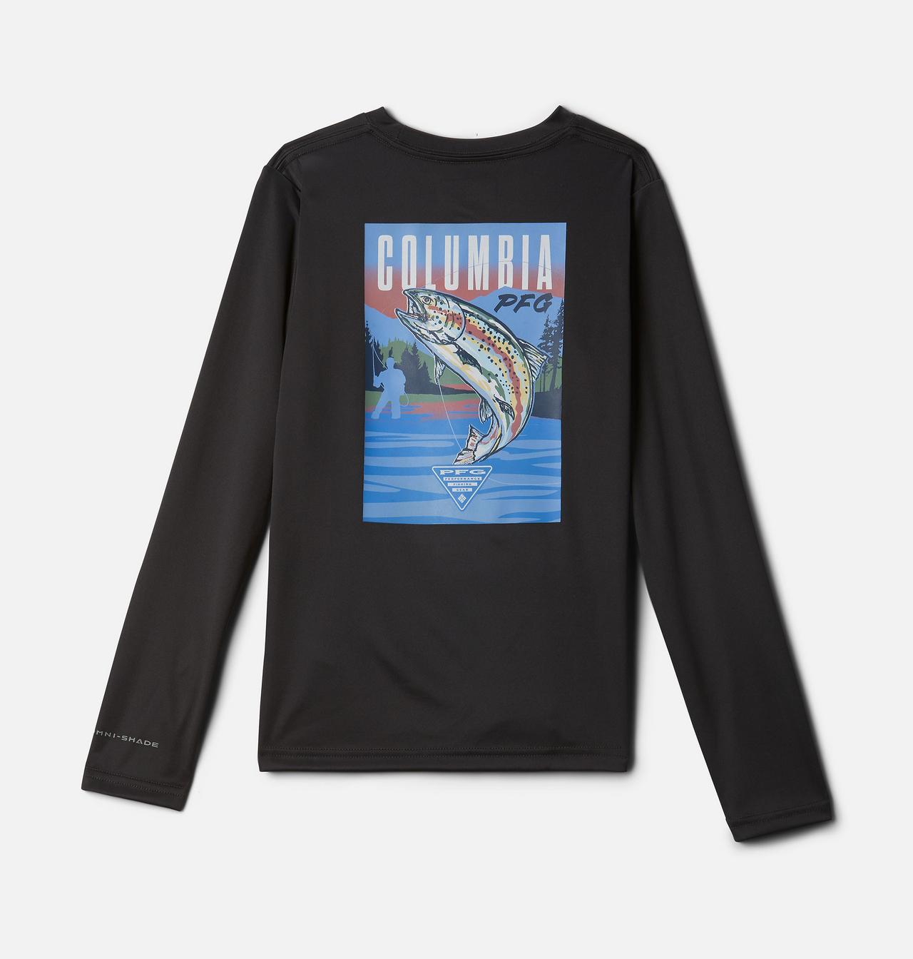 Kids' PFG Terminal Tackle Vintage Poster Long Sleeve Shirt 1