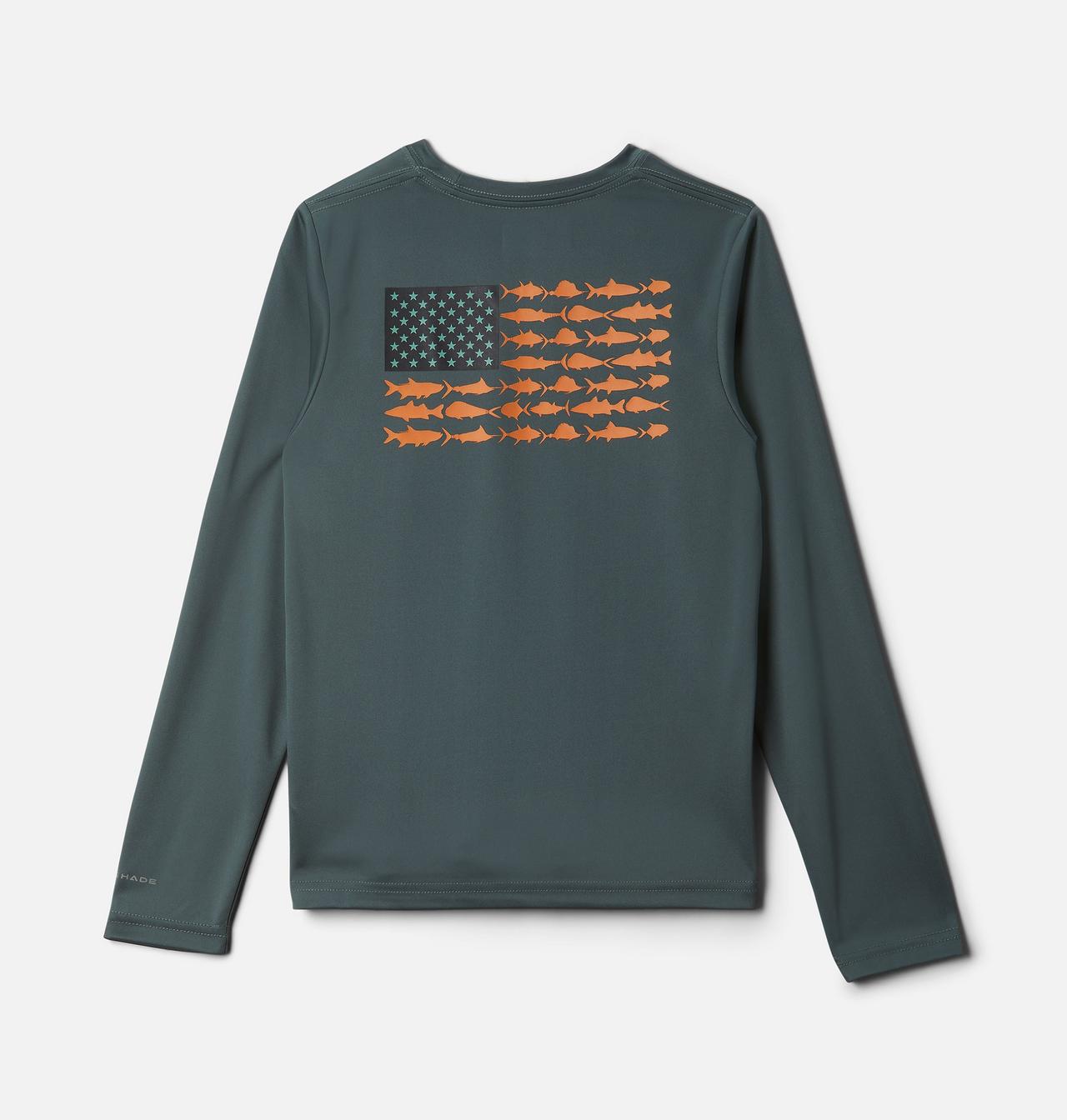 Kids' PFG Terminal Tackle Vintage Poster Long Sleeve Shirt 1
