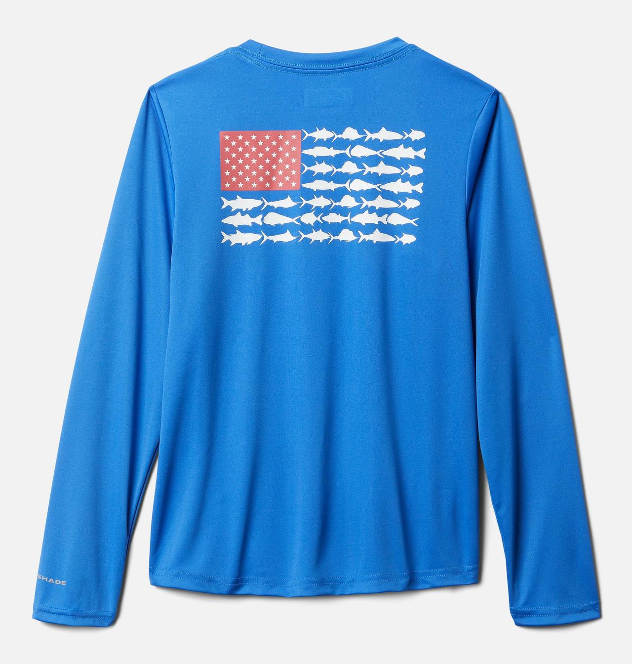 Kids' PFG Terminal Tackle Vintage Poster Long Sleeve Shirt 1