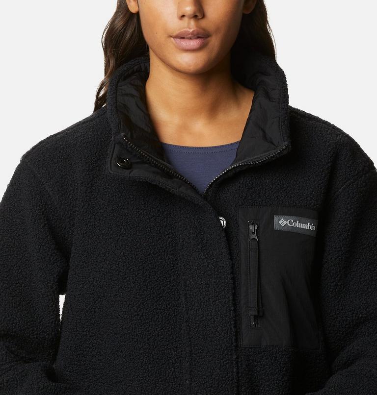 Women's Panorama Full Length Fleece Jacket, Color: Black, image 4