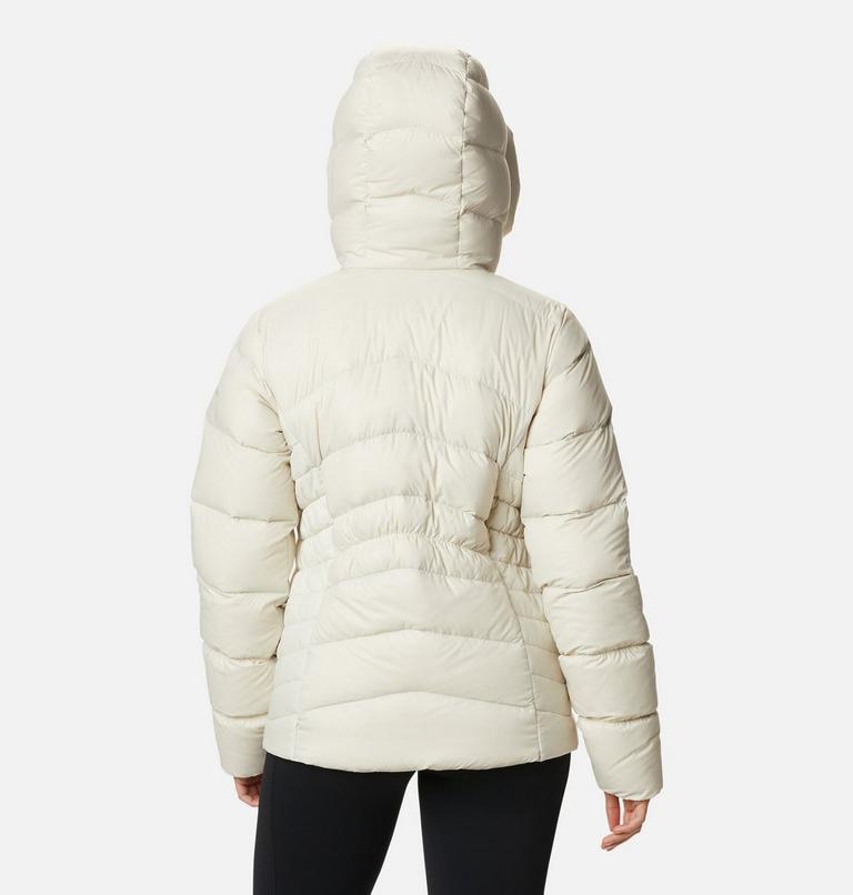 Women's Autumn Park Down Hooded Jacket, Color: Chalk, image 2