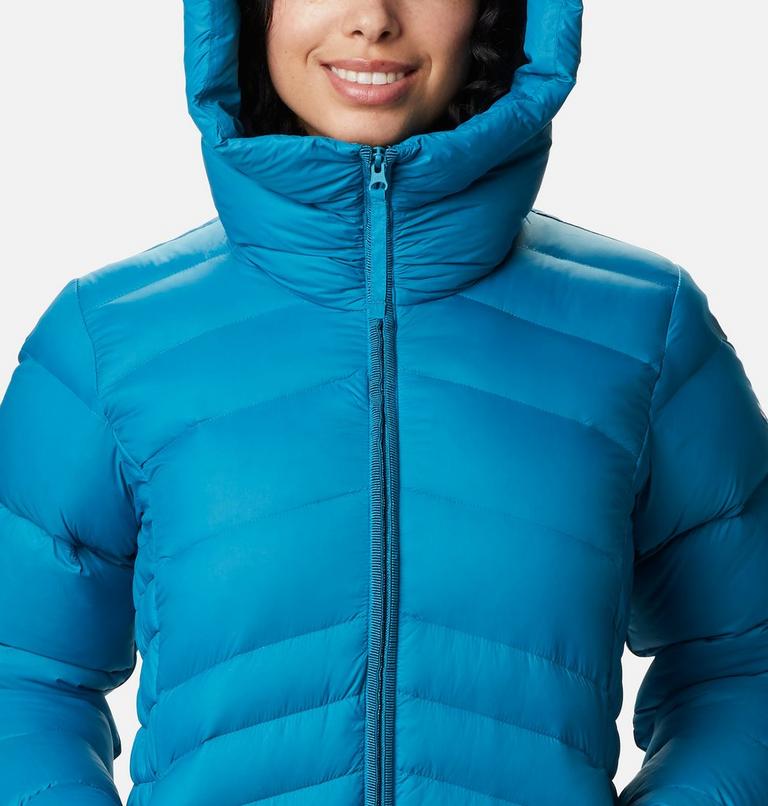Autumn Park Down Hooded Jacket, Color: Fjord Blue, image 4