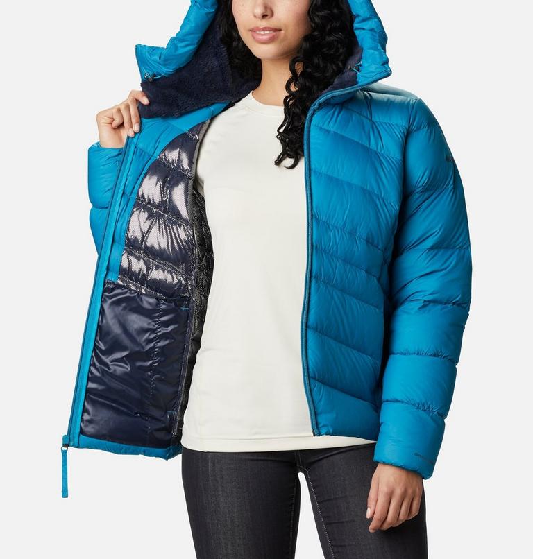Autumn Park Down Hooded Jacket, Color: Fjord Blue, image 5