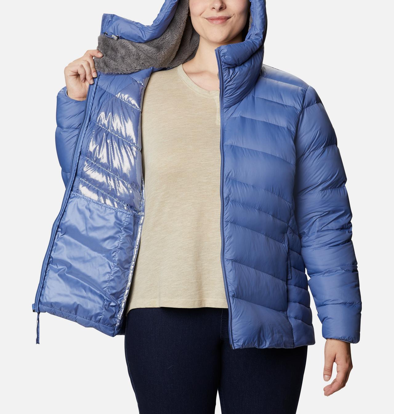 Women's Autumn Park™ Down Hooded Jacket - Plus Size 5