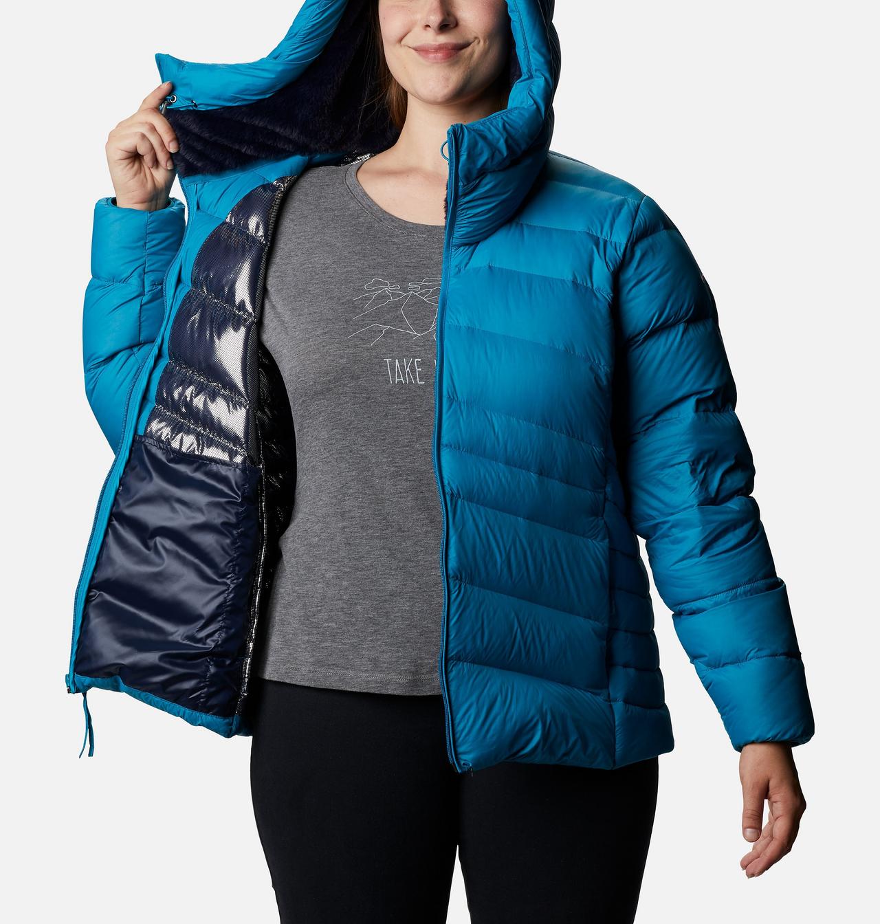 Manteau à capuchon en duvet Autumn Park™ pour femme - Grandes tailles 5