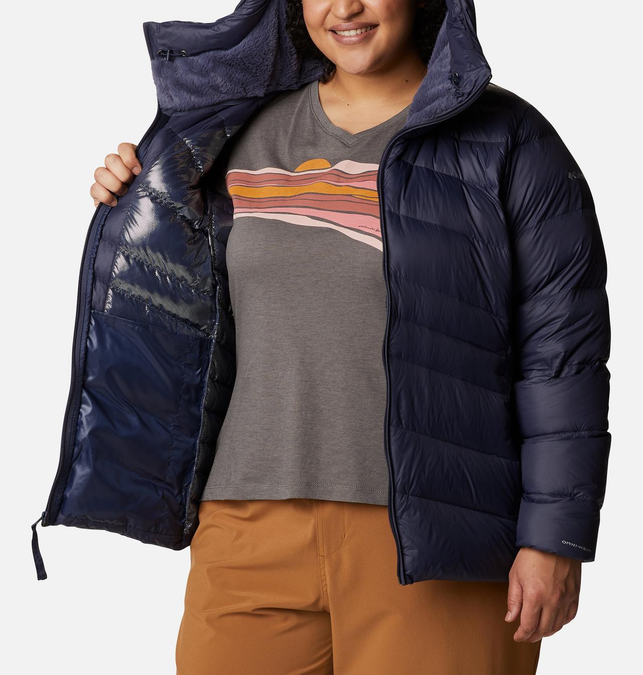 Women's Autumn Park™ Down Hooded Jacket - Plus Size 5
