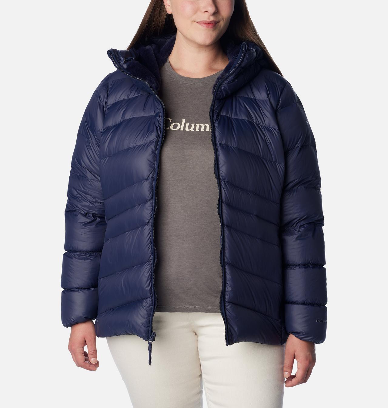 Women's Autumn Park™ Down Hooded Jacket - Plus Size 7