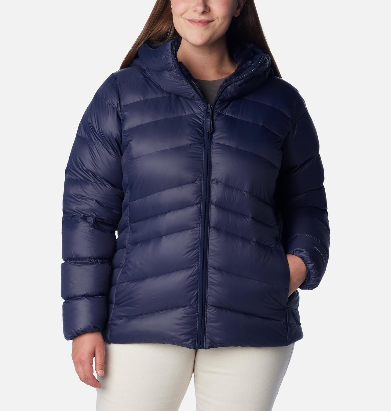Women's Autumn Park™ Down Hooded Jacket - Plus Size 1