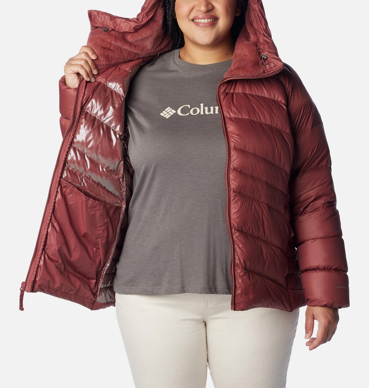 Women's Autumn Park™ Down Hooded Jacket - Plus Size 5