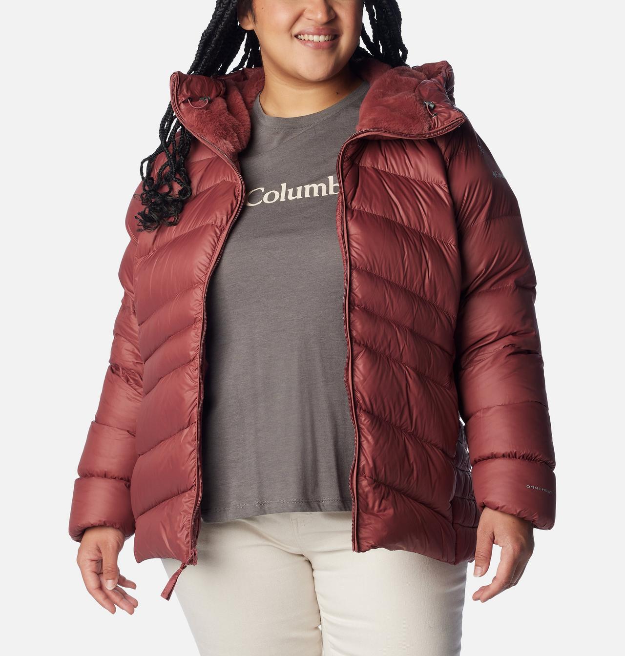 Women's Autumn Park™ Down Hooded Jacket - Plus Size 7