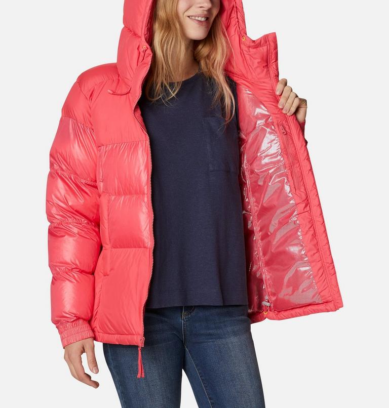 Women's Pike Lake II Insulated Hooded Puffer Jacket, Color: Bright Geranium, image 5