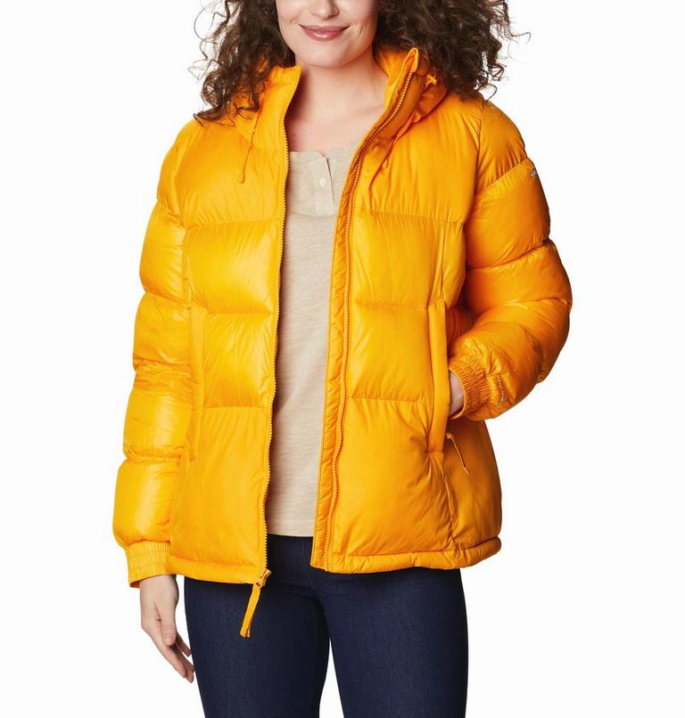 Women's Pike Lake II Insulated Hooded Puffer Jacket, Color: Bright Marigold, image 1