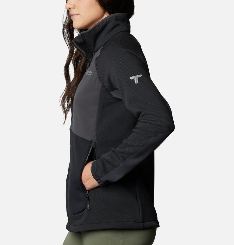W Powder Chute Fleece Jacket | 010 | XXL, Color: Black, Shark, image 3