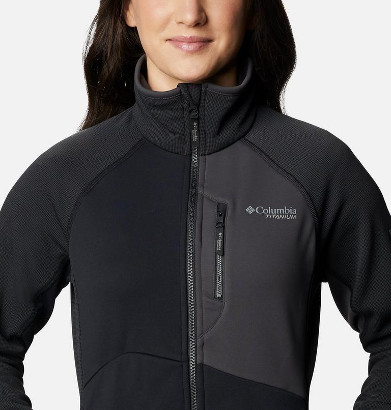 W Powder Chute Fleece Jacket | 010 | XXL, Color: Black, Shark, image 4
