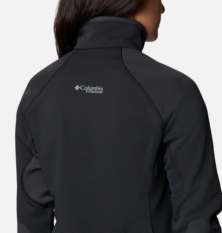 W Powder Chute Fleece Jacket | 010 | XXL, Color: Black, Shark, image 6