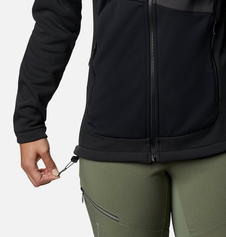 W Powder Chute Fleece Jacket | 010 | XXL, Color: Black, Shark, image 7