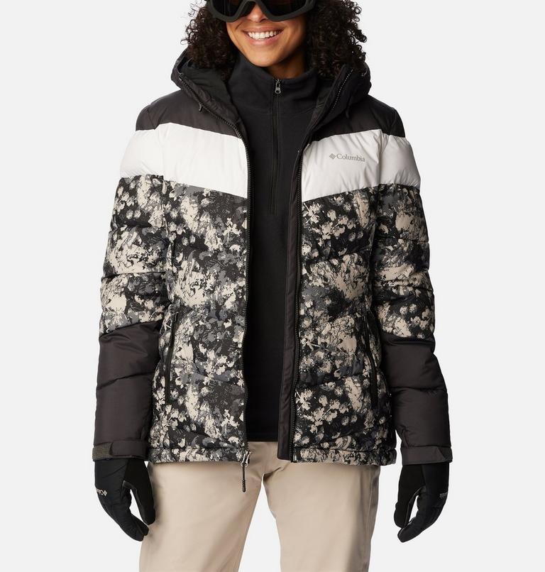 Abbott Peak Insulated Jacket | 012 | S, Color: Black Iceblooms Print, Shark, White, image 9
