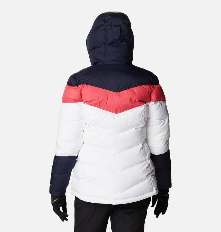 Abbott Peak Insulated Jacket | 103 | L, Color: White, Dark Nocturnal, Bright Geranium, image 2