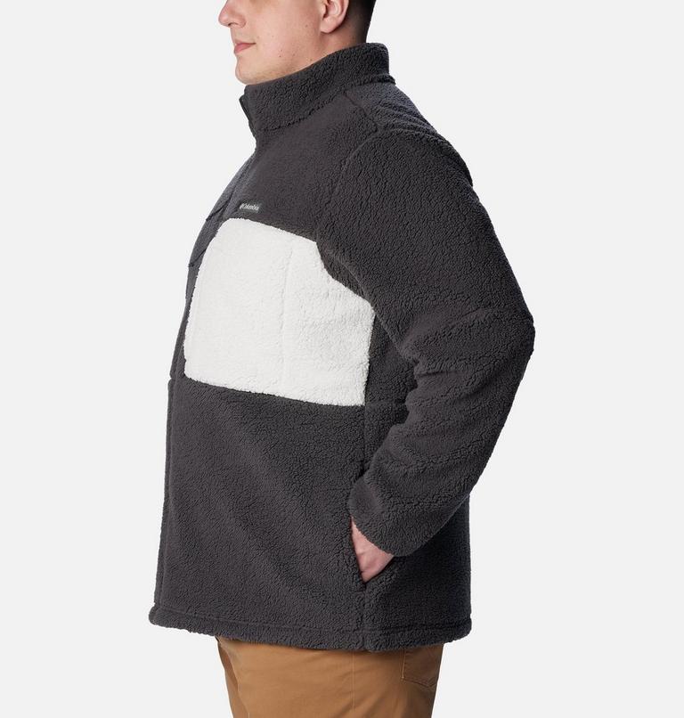 Men's Mountainside Sherpa Fleece Jacket - Extended Size, Color: Shark, image 3