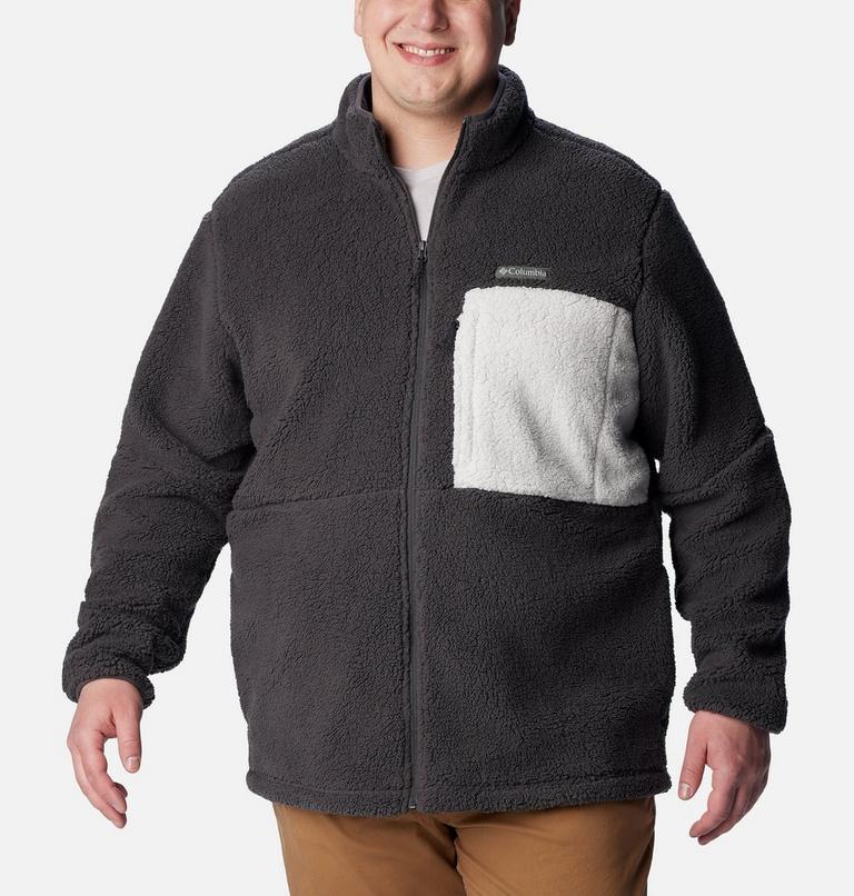 Men's Mountainside Sherpa Fleece Jacket - Extended Size, Color: Shark, image 1