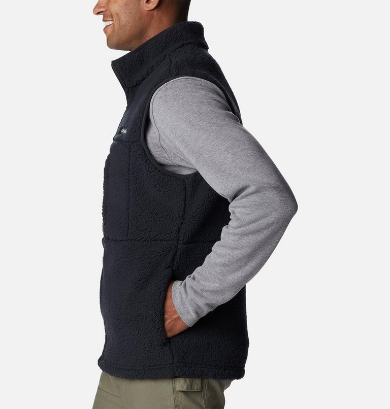 Men's Mountainside Heavyweight Fleece Vest, Color: Black, image 3