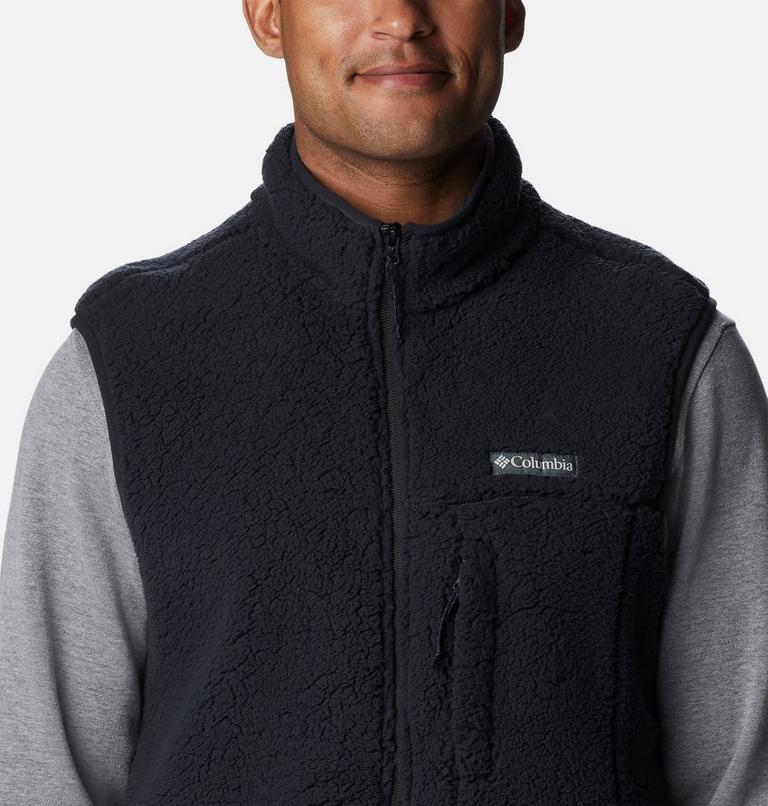 Men's Mountainside Heavyweight Fleece Vest, Color: Black, image 4