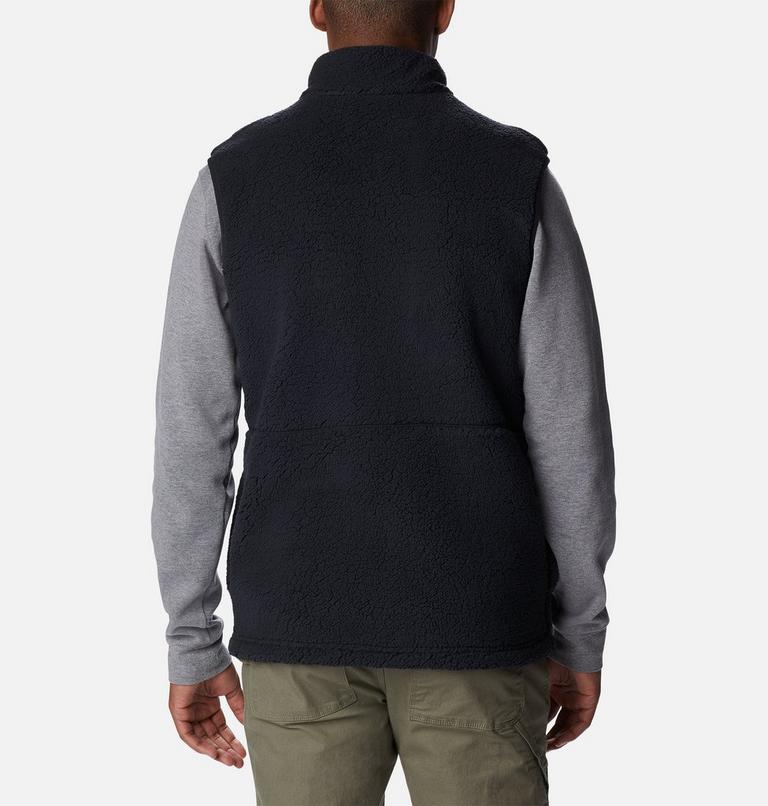 Men's Mountainside Heavyweight Fleece Vest, Color: Black, image 2