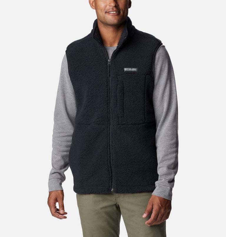Men's Mountainside Heavyweight Fleece Vest, Color: Black, image 1