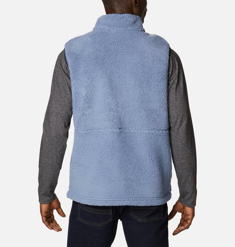 Men's Mountainside Heavyweight Fleece Vest, Color: Bluestone, Collegiate Navy, image 2