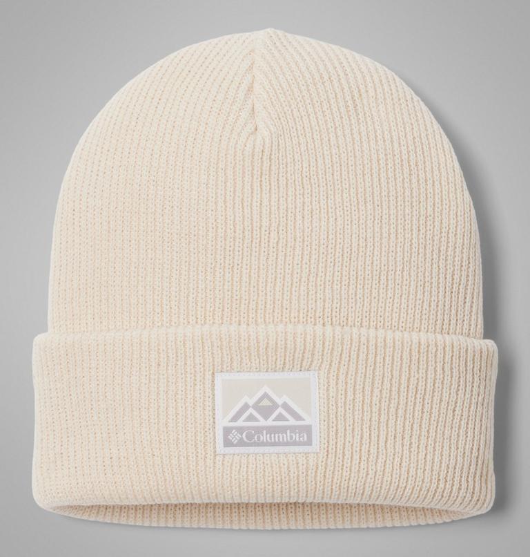 Whirlibird Cuffed Beanie, Color: Chalk, Mountains, image 1