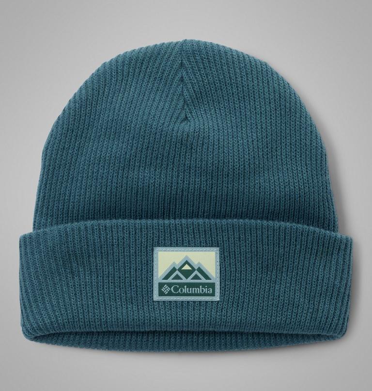 Whirlibird Cuffed Beanie, Color: Everblue, Mountains, image 1