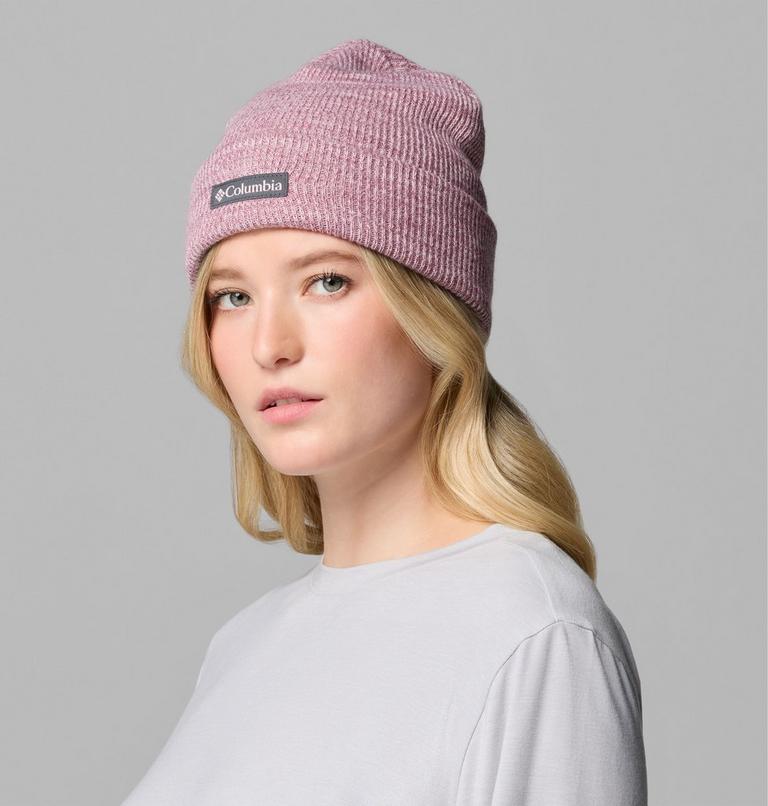Unisex Whirlibird Cuffed Beanie, Color: Mineral Pink, Antique Mauve, Logo, image 4