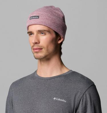 Unisex Whirlibird Cuffed Beanie, Color: Mineral Pink, Antique Mauve, Logo, image 6